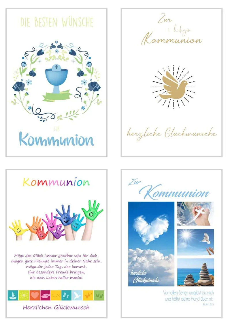 Edition Seidel 22364 Communiekaarten Set 12 met Enveloppen