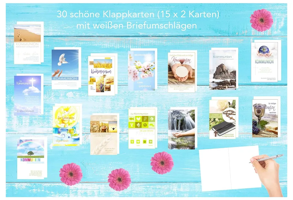 Edition Seidel 20217 communiekaarten set 30 stuks met envelop