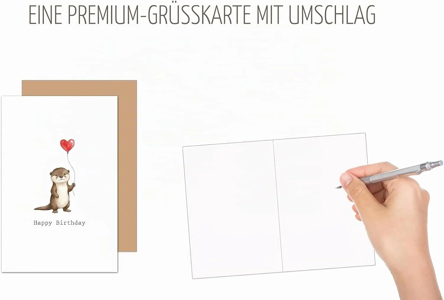 Edition Seidel Premium G4398 verjaardagskaart otter liefde